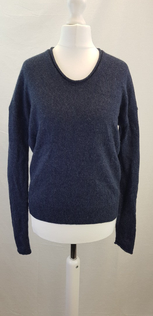 Toast Wool Cashmere Navy Jumper Size XS Excellent Condition