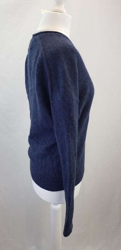 Toast Wool Cashmere Navy Jumper Size XS Excellent Condition