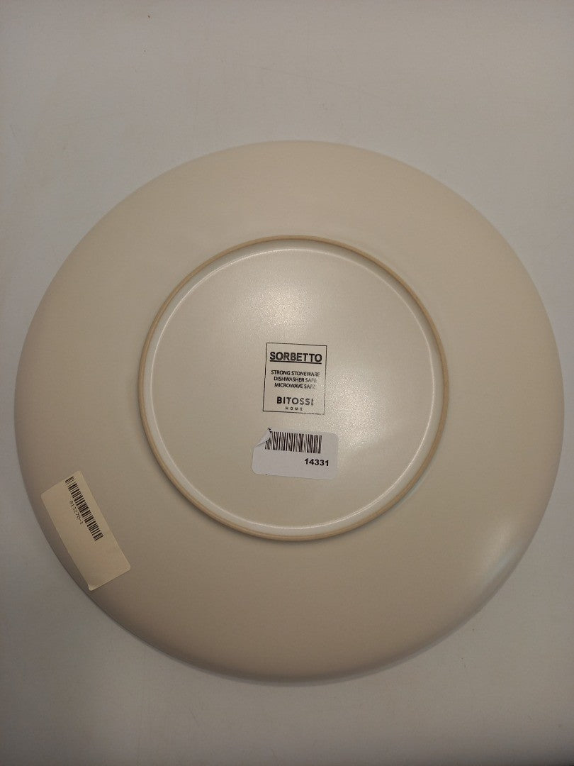 Bitossi Home Dinner Plate, Mint Green 'Sorbetto' Stoneware 27.5 cm Large Round