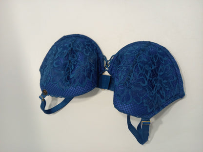 Ann Summers Lingerie Set, Bra and Thong Blue Size 38F + 18 'The Lasting Lover'