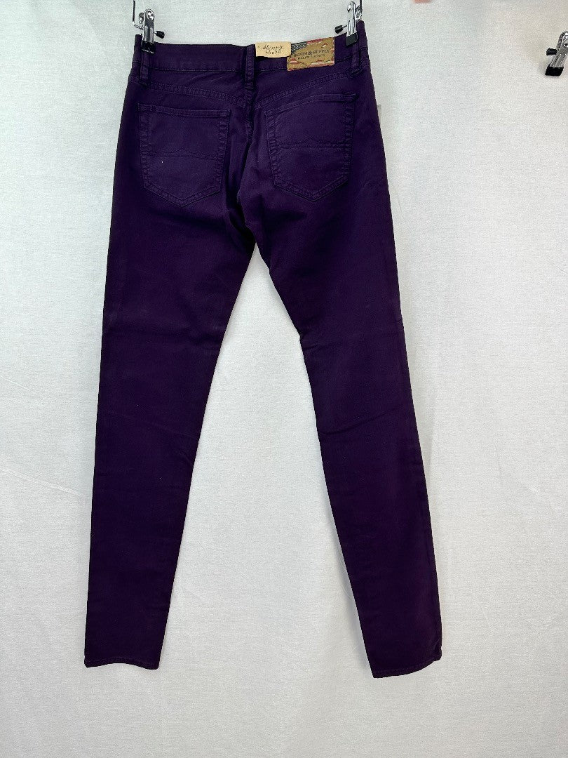 Ralph Lauren Purple Womens Skinny Jeans 26x32 BNWT