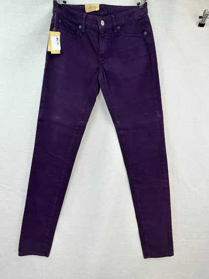 Ralph Lauren Purple Womens Skinny Jeans 26x32 BNWT