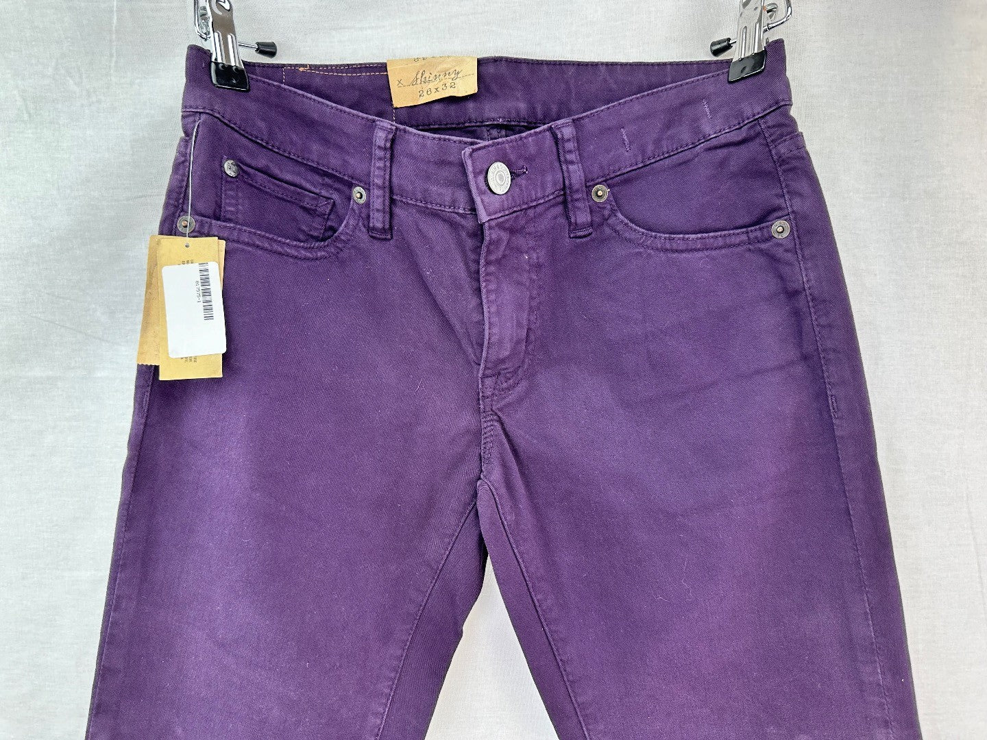 Ralph Lauren Purple Womens Skinny Jeans 26x32 BNWT