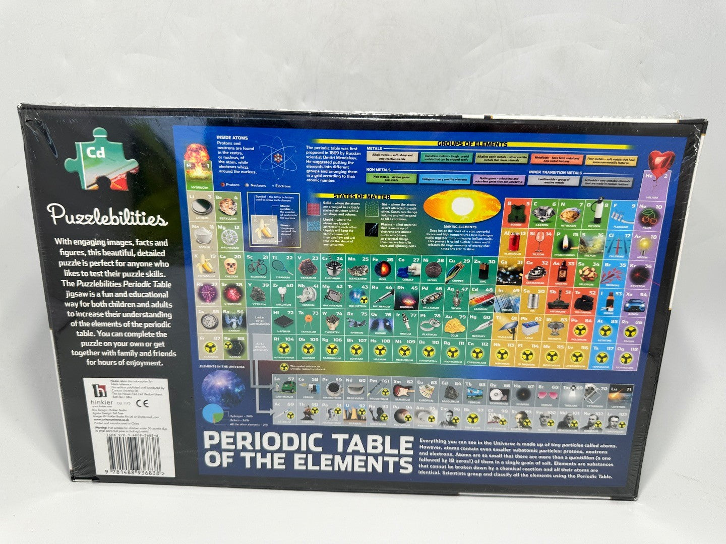 Puzzlebilities 500 Piece Jigsaw Puzzle PERIODIC TABLE new and sealed