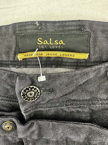 Salsa 1st Level Black Jeans W33 L34 Stretch VGC