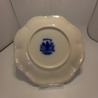 Blakeney Ironstone Blue Rose Plates 9" Diameter x 2