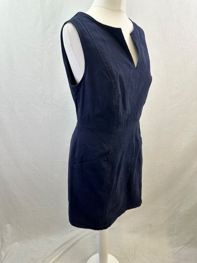 Boden Navy Stretchy Pocket Dress Size 10R BNWT