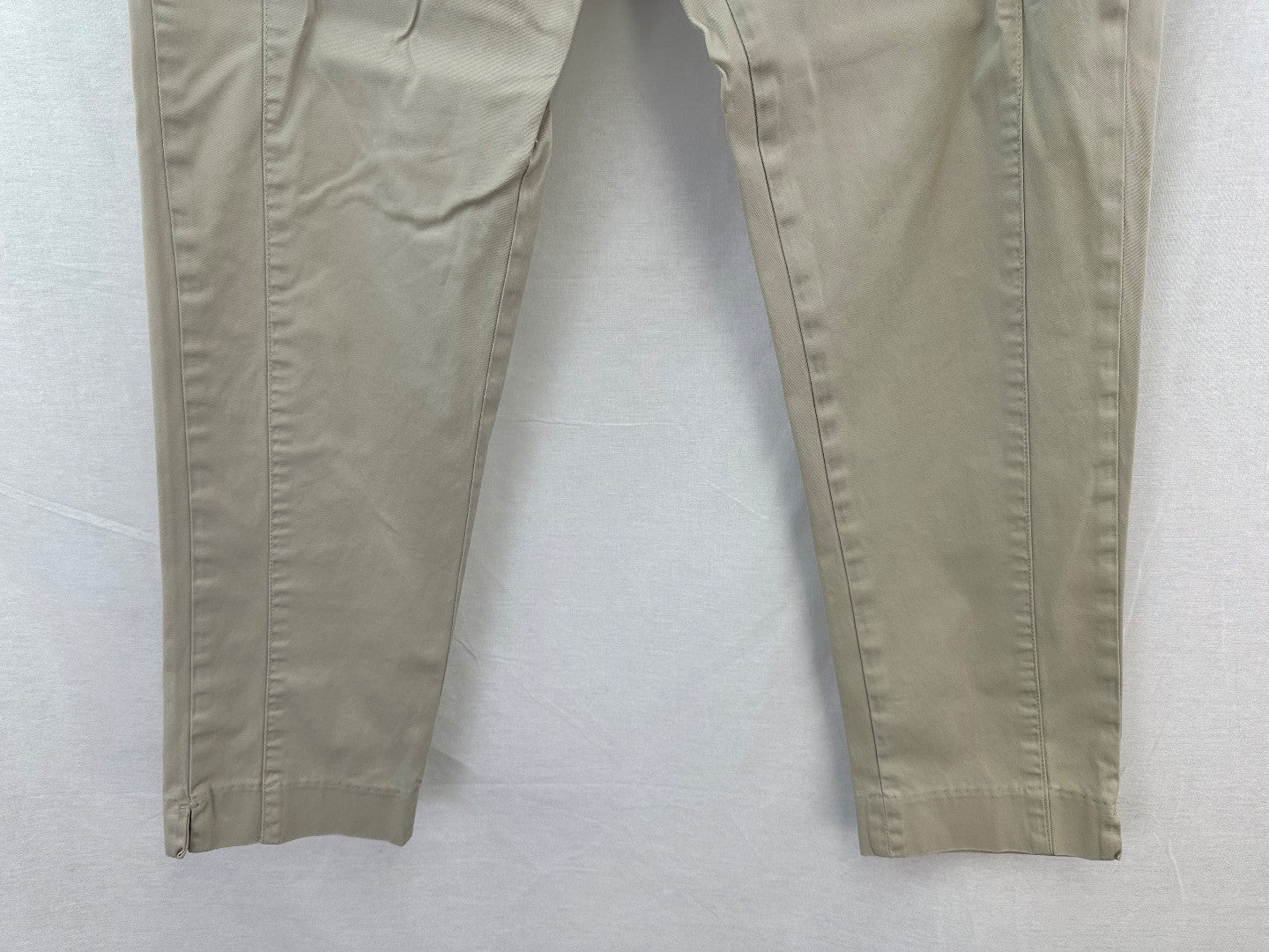 Trenery Cream Stretchy Trousers Size 12 Excellent Condition