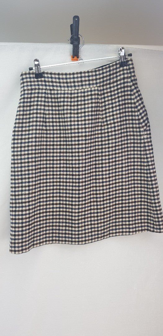 Jigsaw Heritage Check Mini Skirt Size 8 BNWT