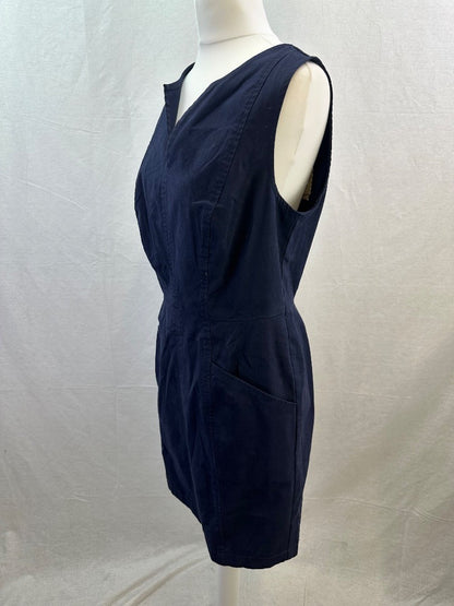 Boden Navy Stretchy Pocket Dress Size 10R BNWT