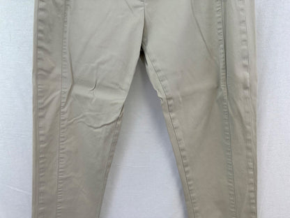 Trenery Cream Stretchy Trousers Size 12 Excellent Condition