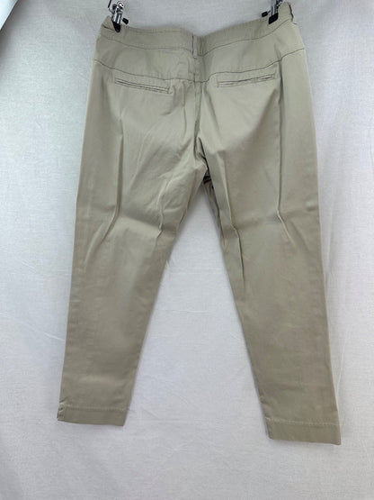 Trenery Cream Stretchy Trousers Size 12 Excellent Condition