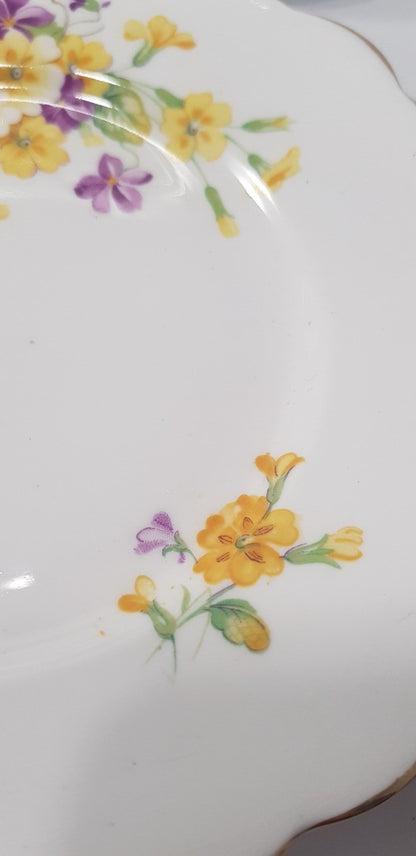 Royal Albert Bone china Floral 6" Side Plates x6 Vintage