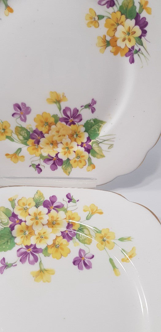 Royal Albert Bone china Floral 6" Side Plates x6 Vintage