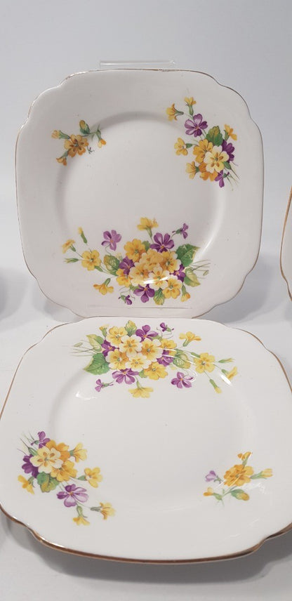 Royal Albert Bone china Floral 6" Side Plates x6 Vintage