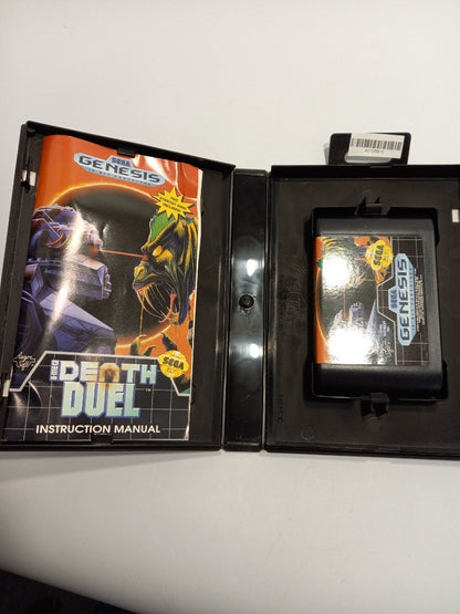 Sega Genesis Video Game Death Duel, Vintage 1992 Razor Soft w/ Manual - Untested