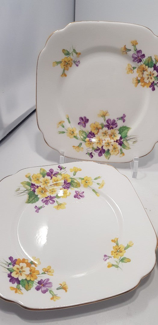 Royal Albert Bone china Floral 6" Side Plates x6 Vintage