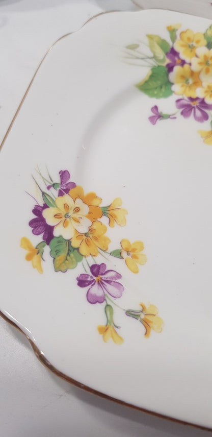 Royal Albert Bone china Floral 6" Side Plates x6 Vintage