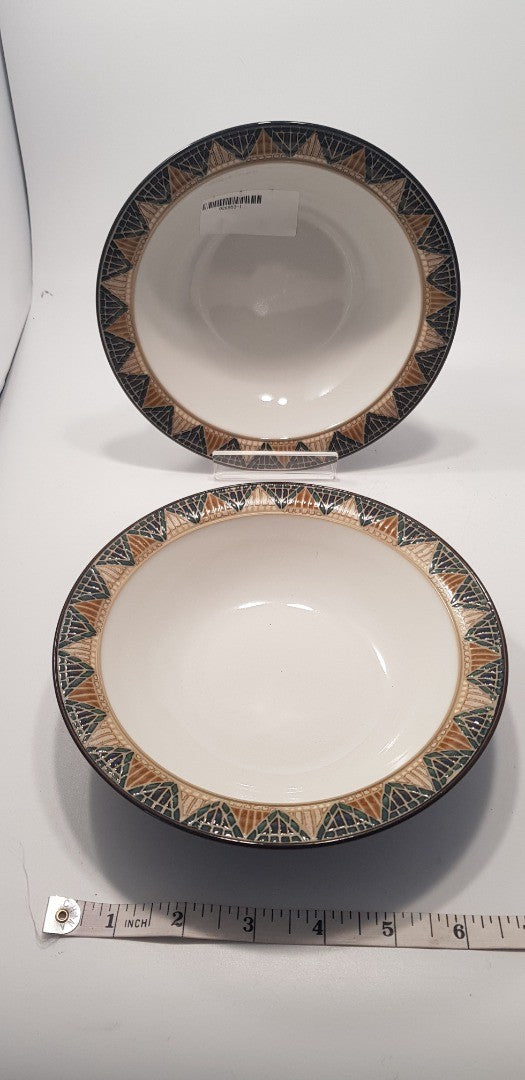 Denby Boston Spa 7" Dessert/Breakfast Bowls x2 Excellent Condition