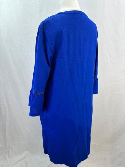 Crew Clothing Electric Blue Tunic Dress Size 10 Excellent Condition