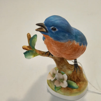 Doris Lindner - Crown Staffordshire Blue Bird on Branch.