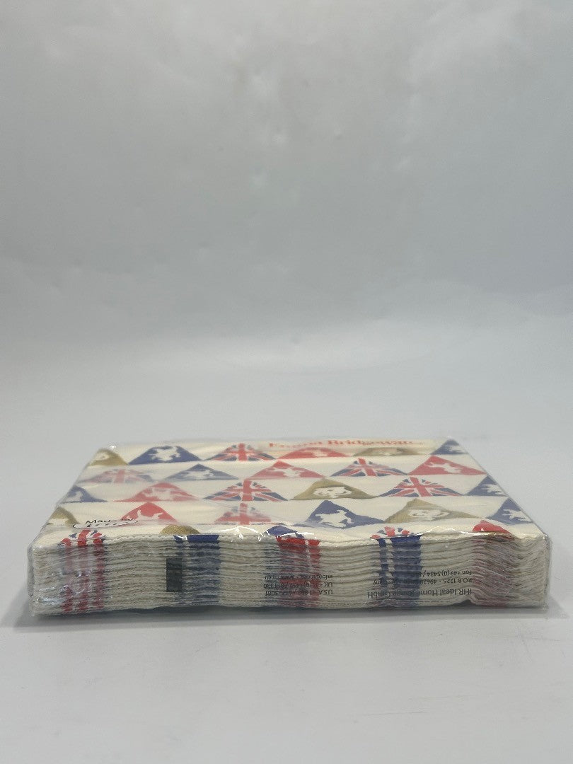 Emma Bridgewater Union Jack Bunting paper lunch napkins 20 in pack 33 cm sq