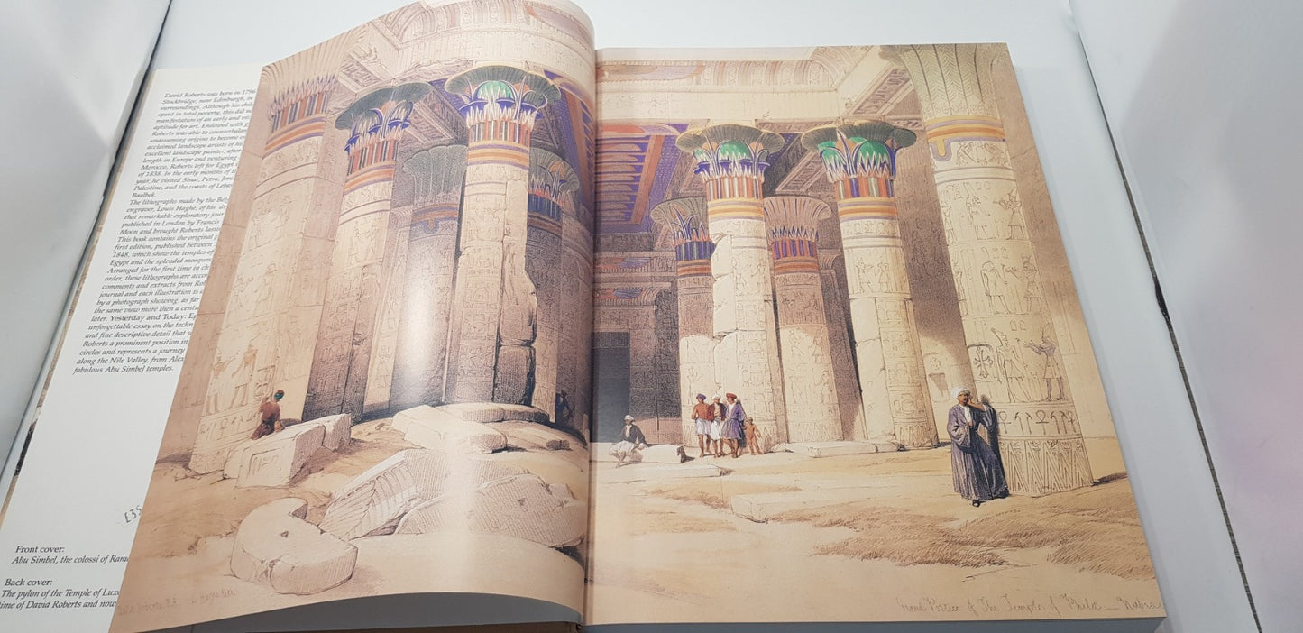 Yesterday and Today Egypt: Lithographs and Diaries By David Roberts Hardback VGC