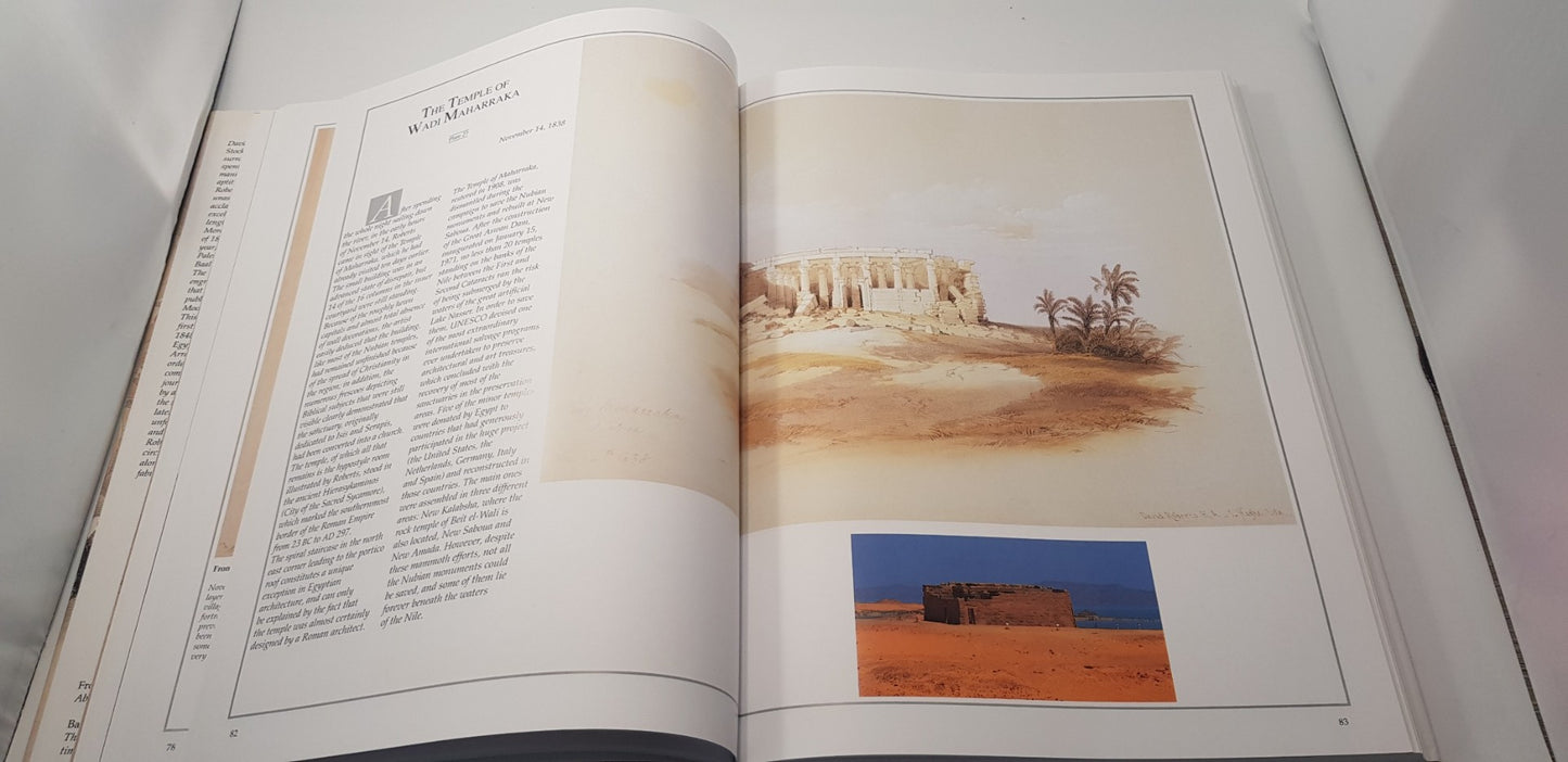 Yesterday and Today Egypt: Lithographs and Diaries By David Roberts Hardback VGC