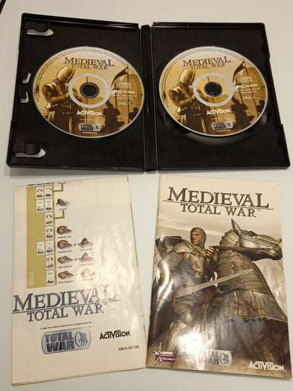 Medieval Total War I, II & Viking Invasion Sega PC CD / DVD ROM Games