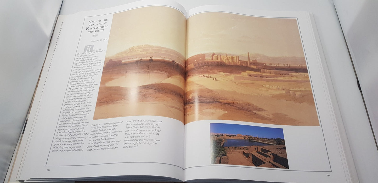 Yesterday and Today Egypt: Lithographs and Diaries By David Roberts Hardback VGC