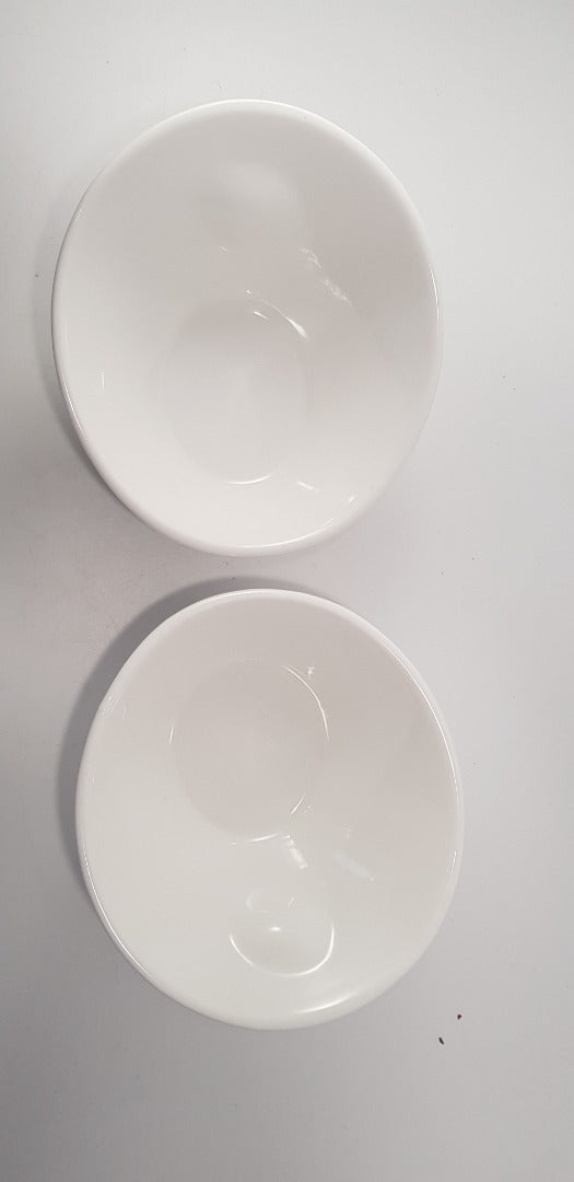 10 Strawberry Street Asymmetric Snack Bowls with Serving Dimple x2 Excellent Condition