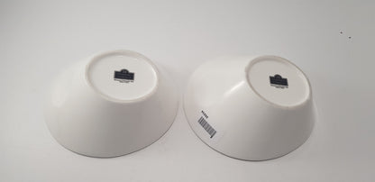 10 Strawberry Street Asymmetric Snack Bowls with Serving Dimple x2 Excellent Condition