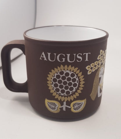 Vintage Hornsea August Mug By Kenneth Townsend Lancaster Pottery Excellent Condition