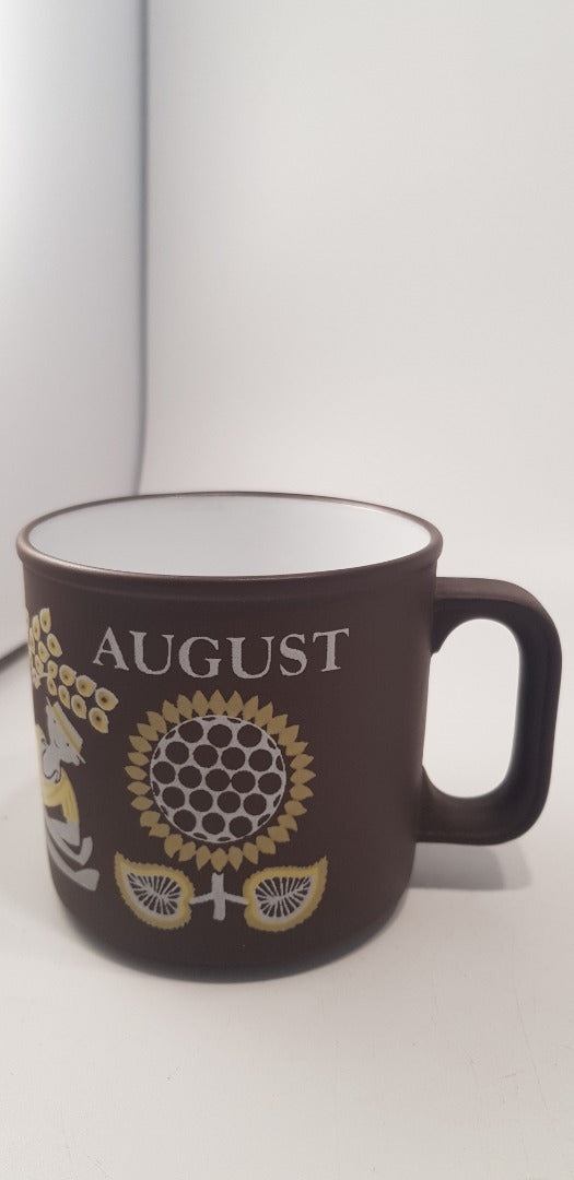 Vintage Hornsea August Mug By Kenneth Townsend Lancaster Pottery Excellent Condition