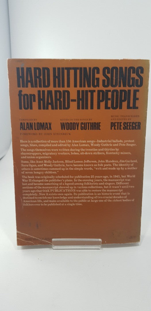 Hard Hitting Songs for Hard-Hit People Foreword by John Steinbeck Paperback VGC