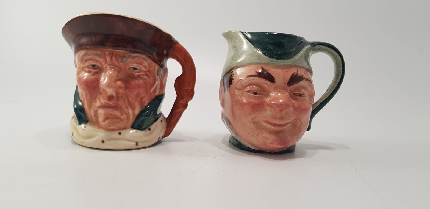 Highway Man & Puck Small Toby Jugs VGC