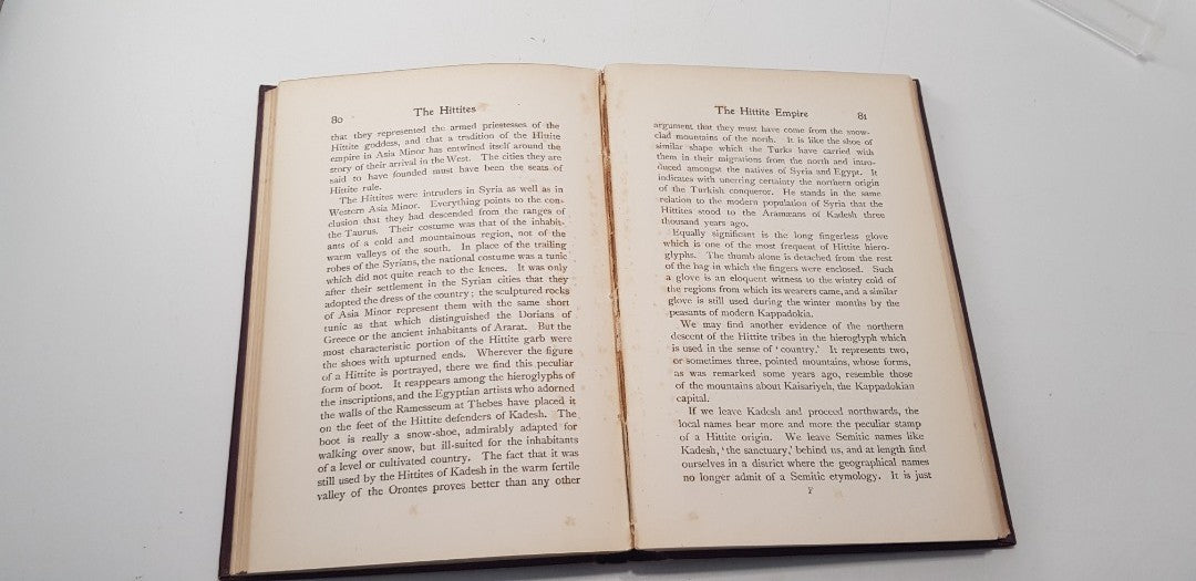 The Hittites The Story Of A Forgotten Empire 1903 By A H Sayce Hardback VGC Antique/Rare