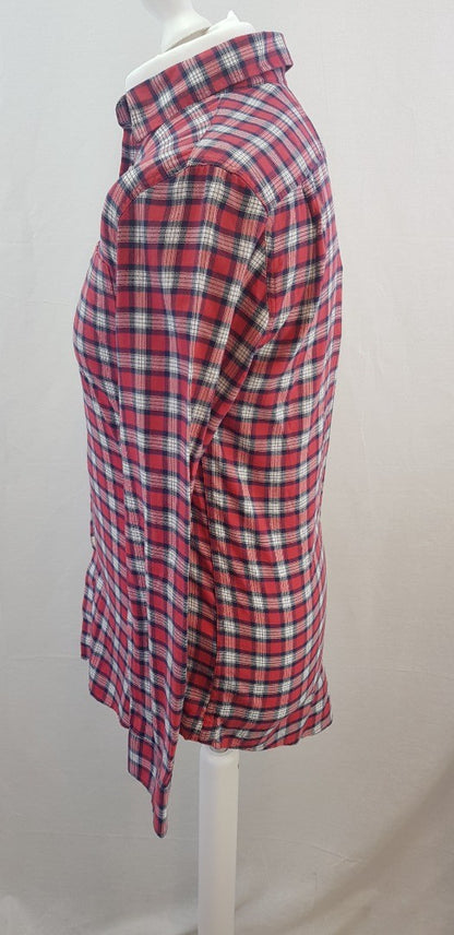 Jack WIlls Red Navy White Check Shirt Size S BNWT