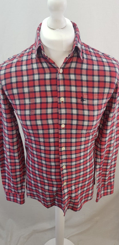 Jack WIlls Red Navy White Check Shirt Size S BNWT