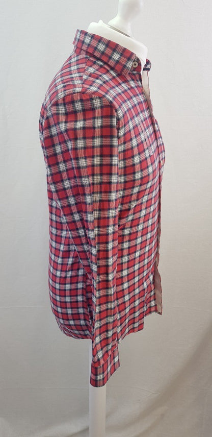 Jack WIlls Red Navy White Check Shirt Size S BNWT