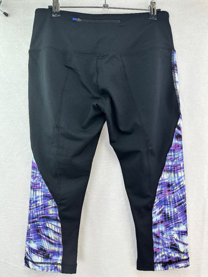 Cynthia Rowley Womens Black Activewear Leggings Medium