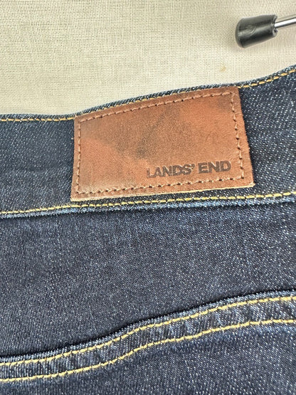 Lands End Straight Leg Jeans Dark Blue Denim Ladies UK Size 14 BNWT