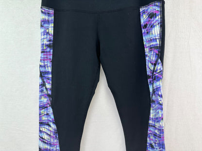 Cynthia Rowley Womens Black Activewear Leggings Medium