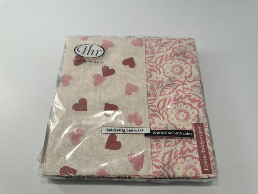 Emma Bridgewater 3 Ply Paper Lunch Napkins / Serviettes Pink Hearts