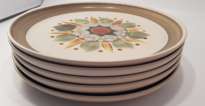 Denby Langley Sherwood 10" Dinner Plates x5 Vintage VGC