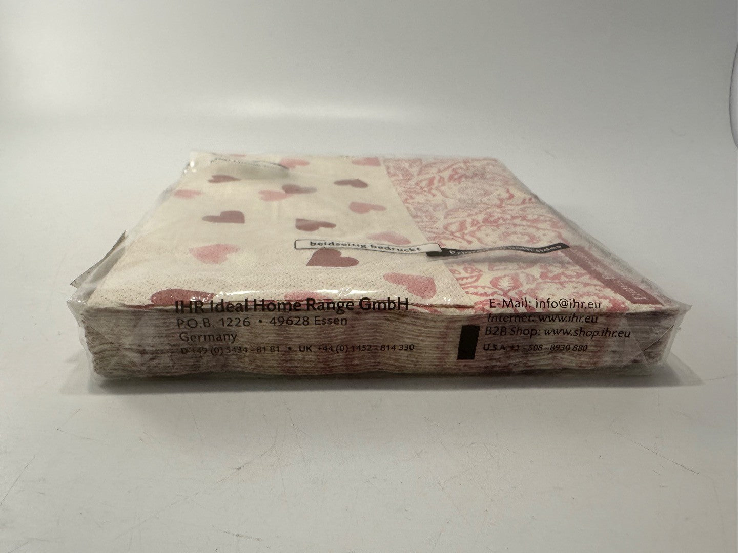 Emma Bridgewater 3 Ply Paper Lunch Napkins / Serviettes Pink Hearts