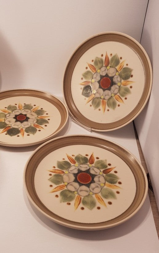 Denby Langley Sherwood 10" Dinner Plates x5 Vintage VGC