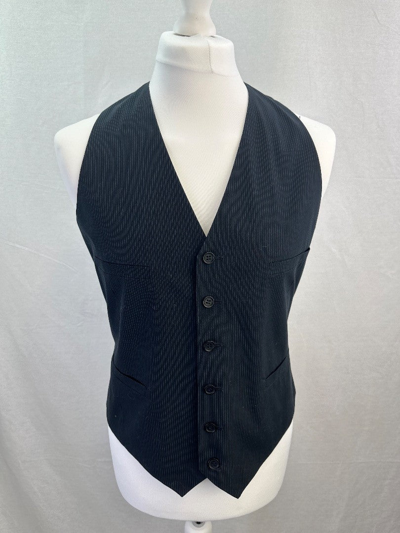 Joe Browns Men's Navy Pinstripe Waistcoat Size S BNWT