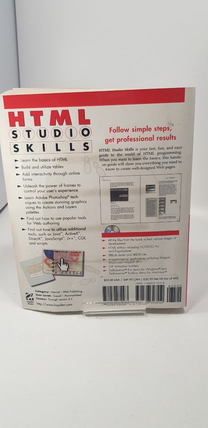 HTML Studio Skills by Ian Bell & Marcus Eby  Paperback GC