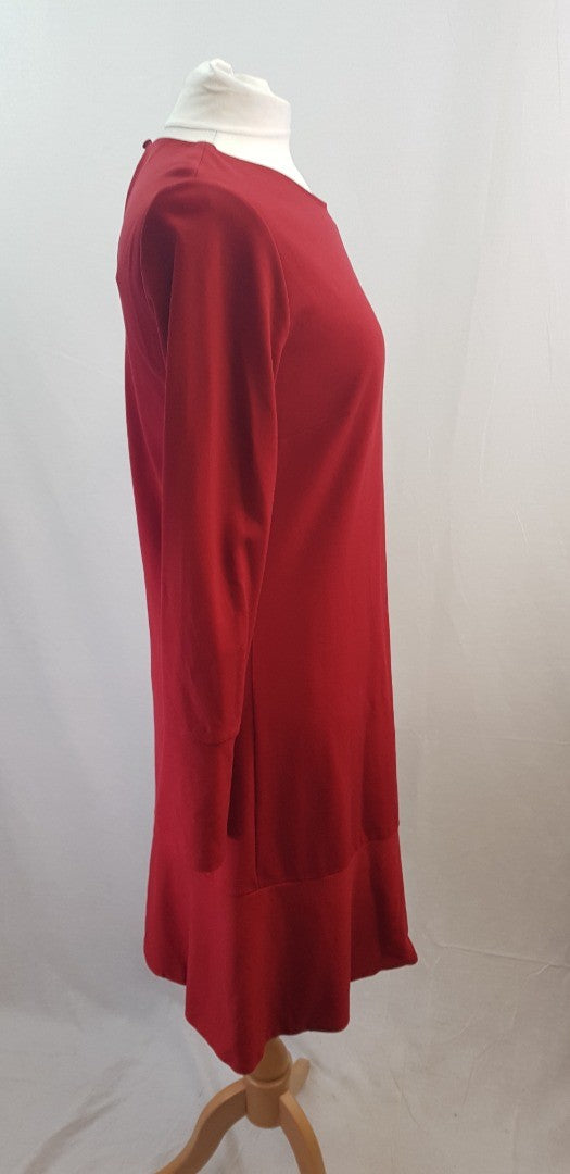 ME + EM Red Stretchy Heavy Dress Size 12 Excellent Condition